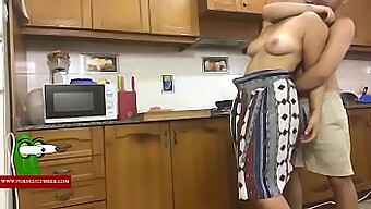 A Horny Couple Gets Down And Dirty In The Kitchen