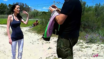 Tania Kiss' First Public Anal Experience With An Older Man At The Beach