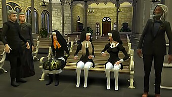 Catholic Priests Engage In Sexual Acts With Inexperienced Nuns In A 3d Animated Hentai Video