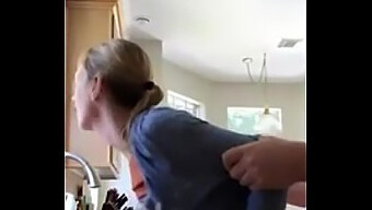 Mature Mom Gets Kinky In The Kitchen