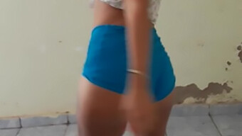 Hot And Sexy Young Woman Dancing Seductively