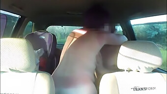 Amateur Couple Engages In Married Fuck In Car