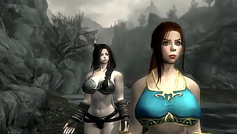 Spil Af Straf: Jenna Og Lacey I Skyrim