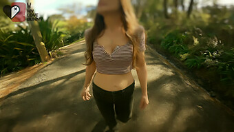 Mylovebunny Xx Stars In A Peeing Scene On A Walking Trail