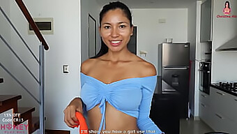 Christina Rio Pleasures Herself With A Sex Toy Before Sharing Her Body With A Man - Female Masturbation, Perfect Boobs, Natural