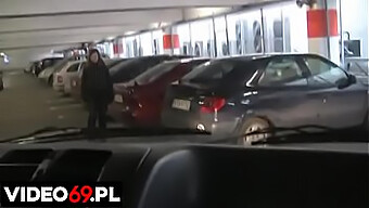 Polish Amateur Teen Gets Naughty In A Car Park