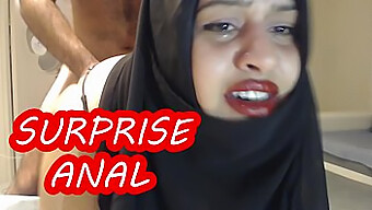 Secretly Recorded Rough Anal Encounter With A Married Woman In Hijab!