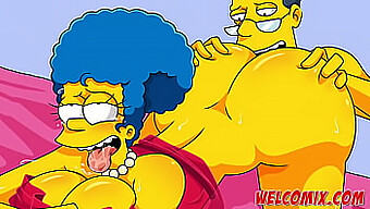 Simpsons Porno Comics: Knepper Den Varme Nabo