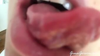 Young And Sexy 18+ Teen Indulges In Throat And Saliva Fetish