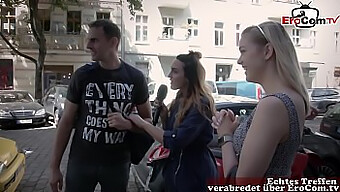 Niemiecki Reporter Szuka Pary Na Prawdziwe Spotkanie Seksualne Na Ulicy.