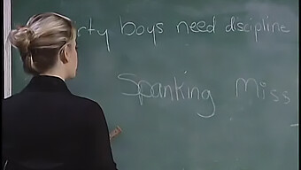 A College Girl Engages In Sexual Activity With A Teacher In The Classroom After School