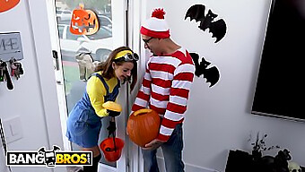 Bruno Dickemz fucks teen Evelin Stone in a pumpkin in Bangbros video