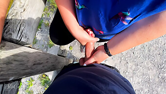 Outdoor Handjob With Extreme Public Exposure And Ejaculation Risk