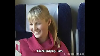 Amateur Czech Girl Gives Oral In Public Train Station