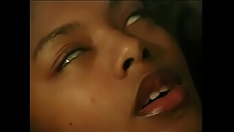 Meagan Reed, A Young Ebony With Firm Breasts, Kneels Down To Pleasure A Strong And Thick Penis With Her Mouth