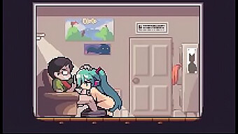 Pixel Art Of Hatsun Miku In A Sound-Themed Hentai Video