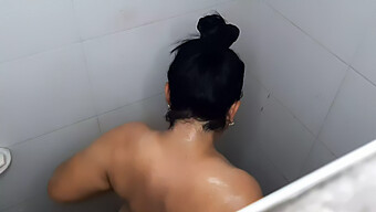 Big Natural Tits Asian Babe Gets Recorded By Her Cousin In The Shower